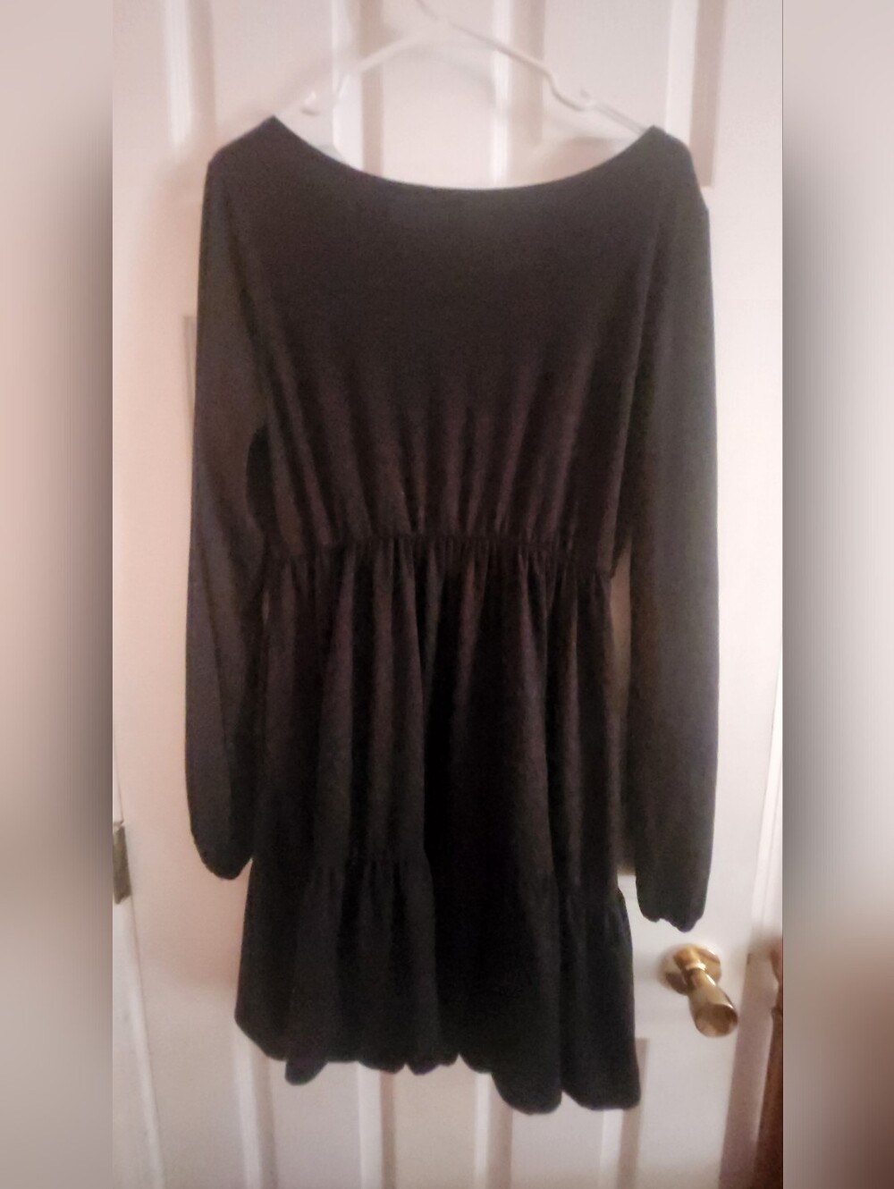 COSMIC AURA LONG Sleeve Tiered Dress